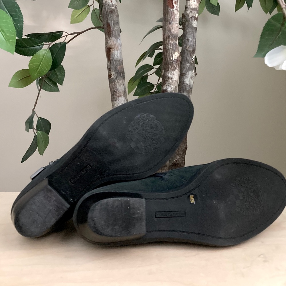 Vince Camuto Slate Blue Suede Booties, Size 8 - Picture 10 of 13